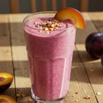 Good Morning Plum Smoothie in glass