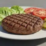 lean beef patty nude served with fresh greens and avocado, a healthy, protein-packed burger alternative