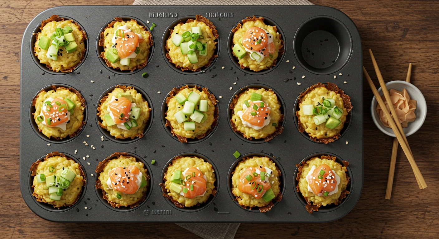 Muffin Tin Sushi Cups