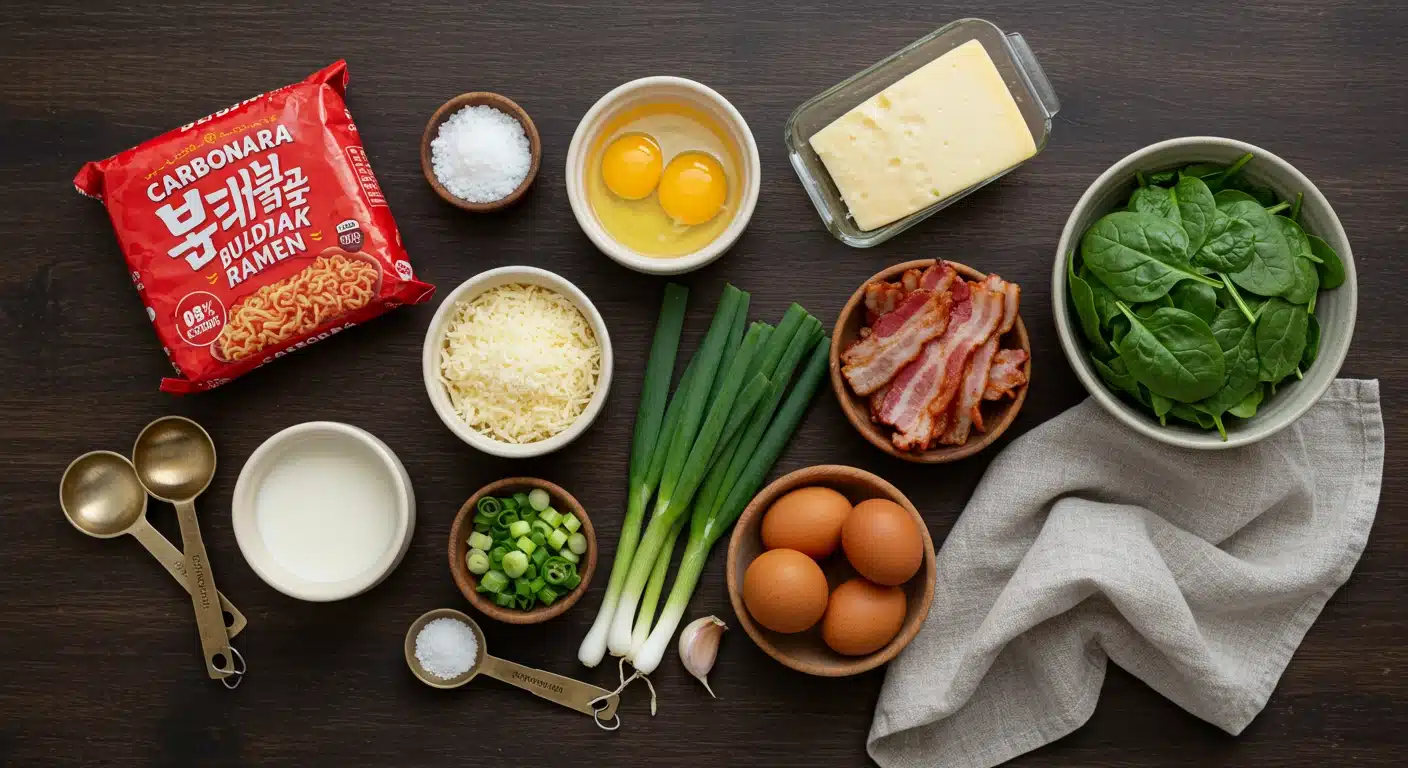 carbonara-buldak-ramen-ingredients-setup