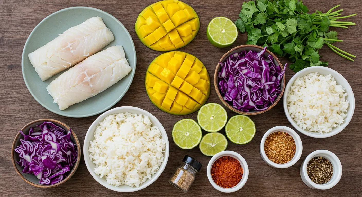fish-taco-bowls-ingredients