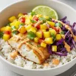 Fish Taco Bowl for recipe card
