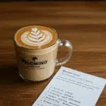 Palomino Coffee Austin sketchy latte recipe card