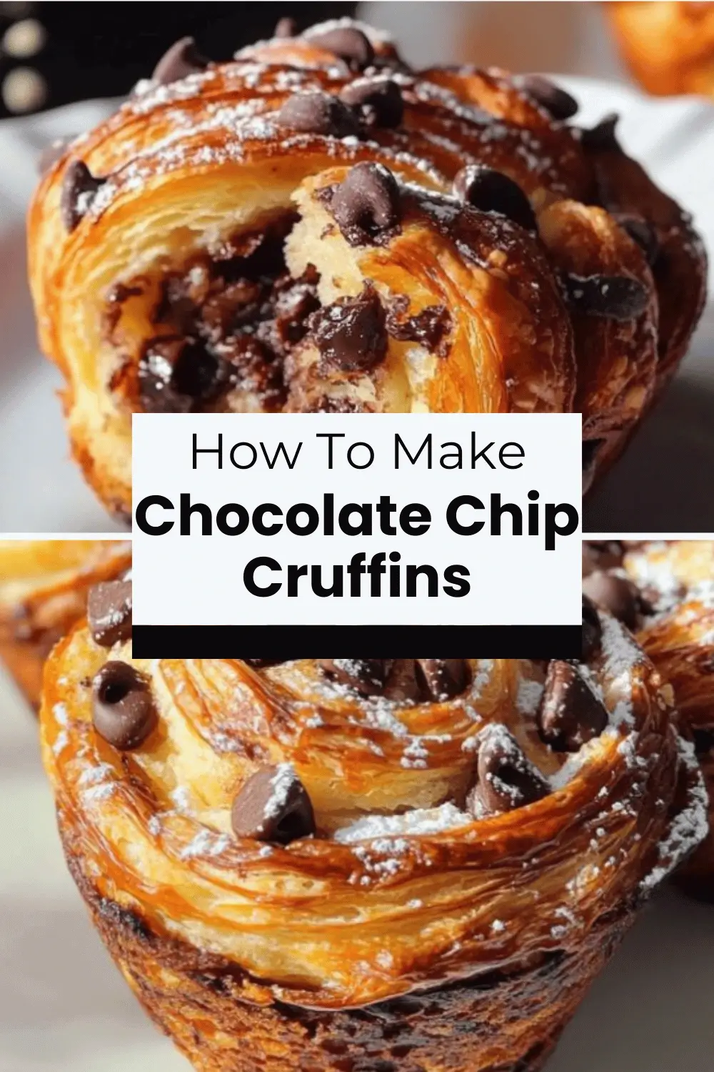 Chocolate Chip Cruffins (Croissant Muffins)