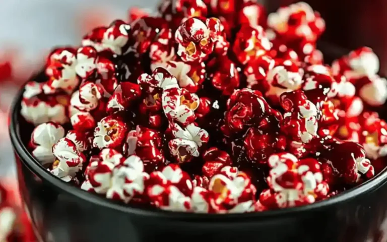Delicious Halloween Bloody Red Velvet Popcorn Recipe for a Spooky Treat