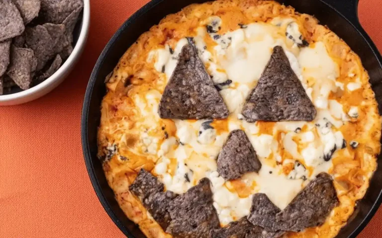 Easy to Decorate Halloween Buffalo Chicken Dip , Spooky andDelicious Party Treat
