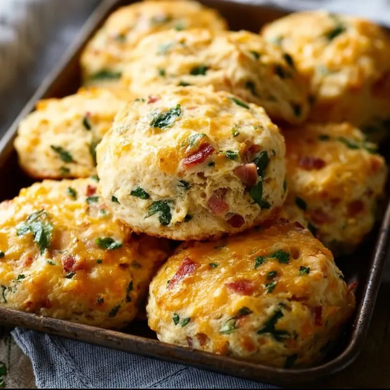Delicious homemade breakfast protein biscuits stacked on a plate