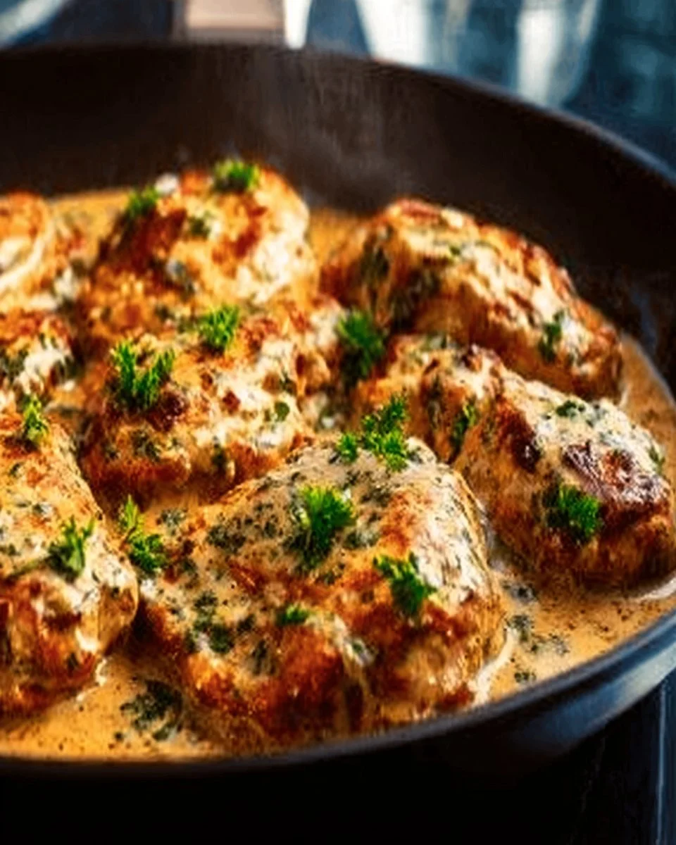 Easy Marry Me Chicken recipe served with creamy sauce and herbs