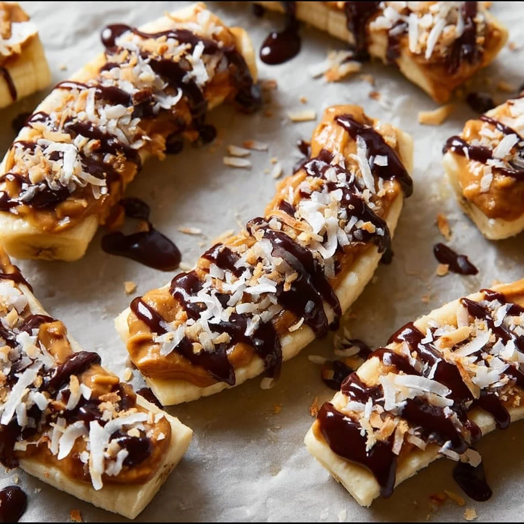 Frozen banana snacks - a healthy and delicious frozen treat.