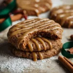 Delicious Gingerbread Latte Cookies decorated with icing and spices