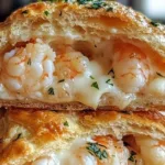 Delicious shrimp crab melts served warm with a golden crust