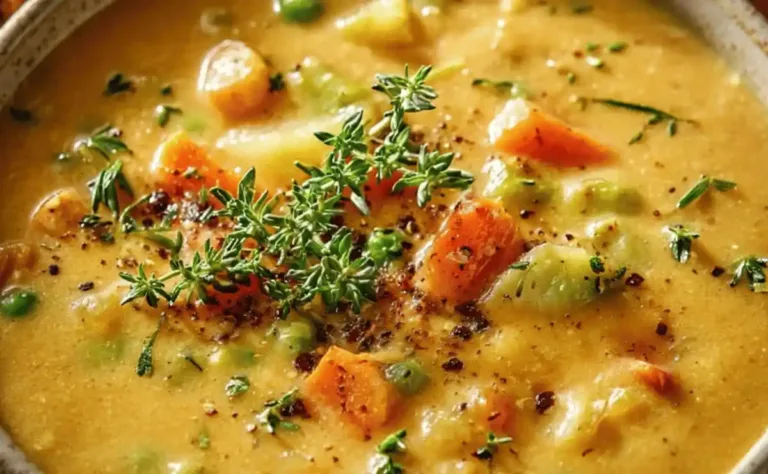 Easy Comforting One-Pot Creamy Vegetable Soup Recipe
