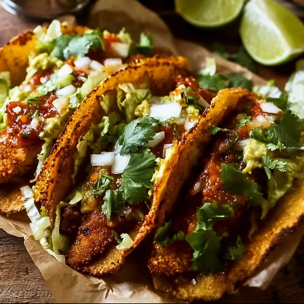 Crispy Baked Chicken Tacos