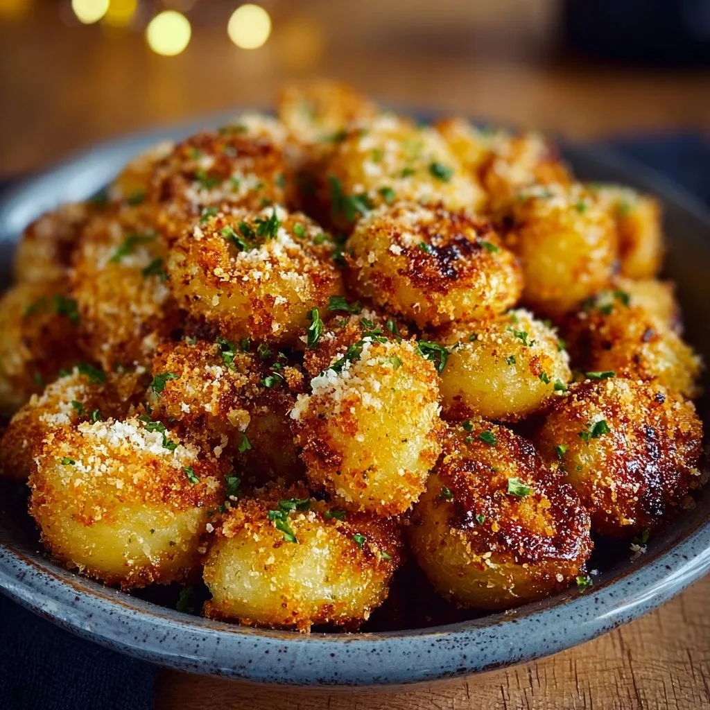 Crispy Parmesan Crusted Baby Potatoes