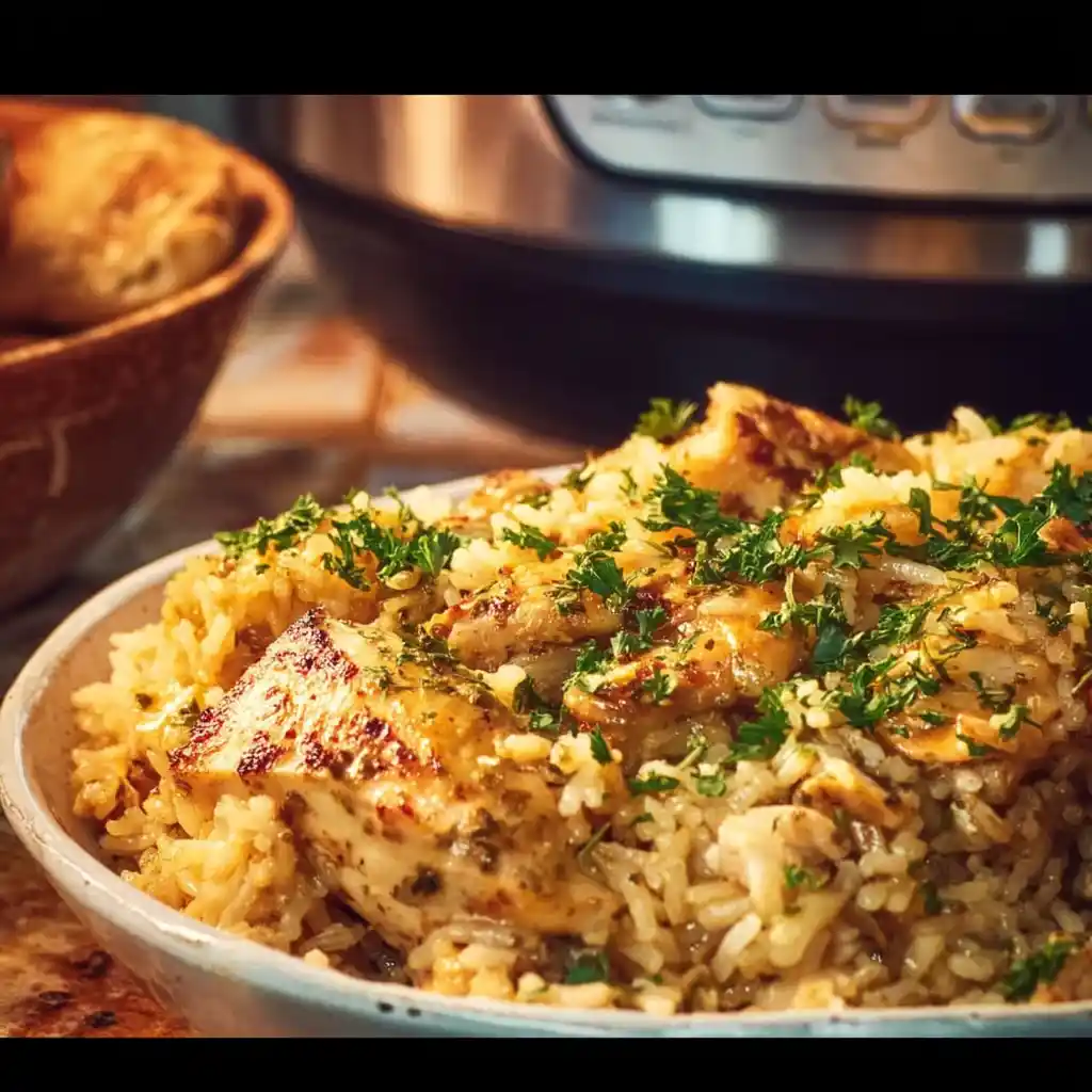 Crock-Pot Chicken and Rice Casserole easy recipe
