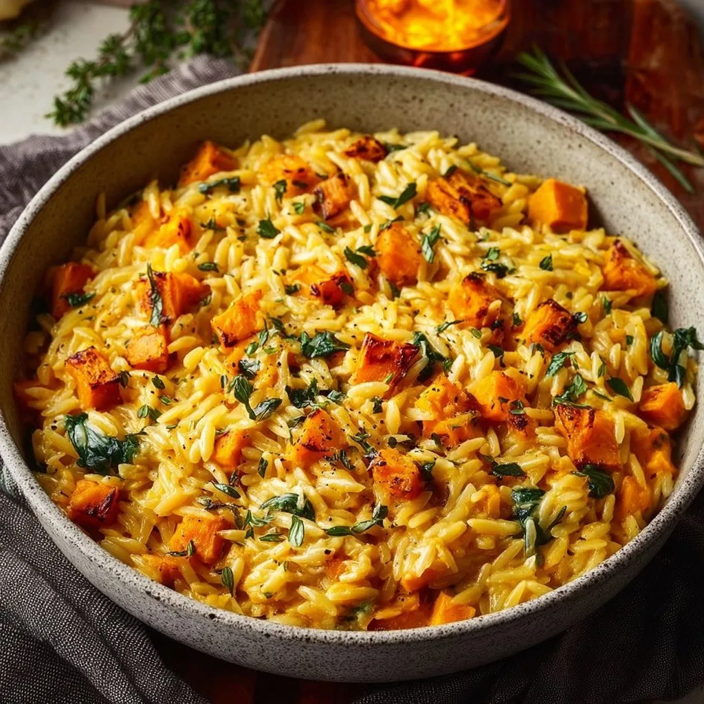 Creamy Butternut Squash Orzo