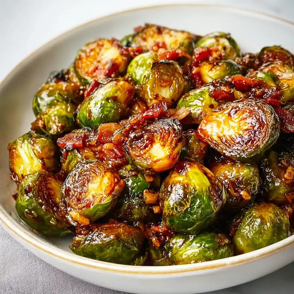 Easy Balsamic Honey Brussels Sprouts