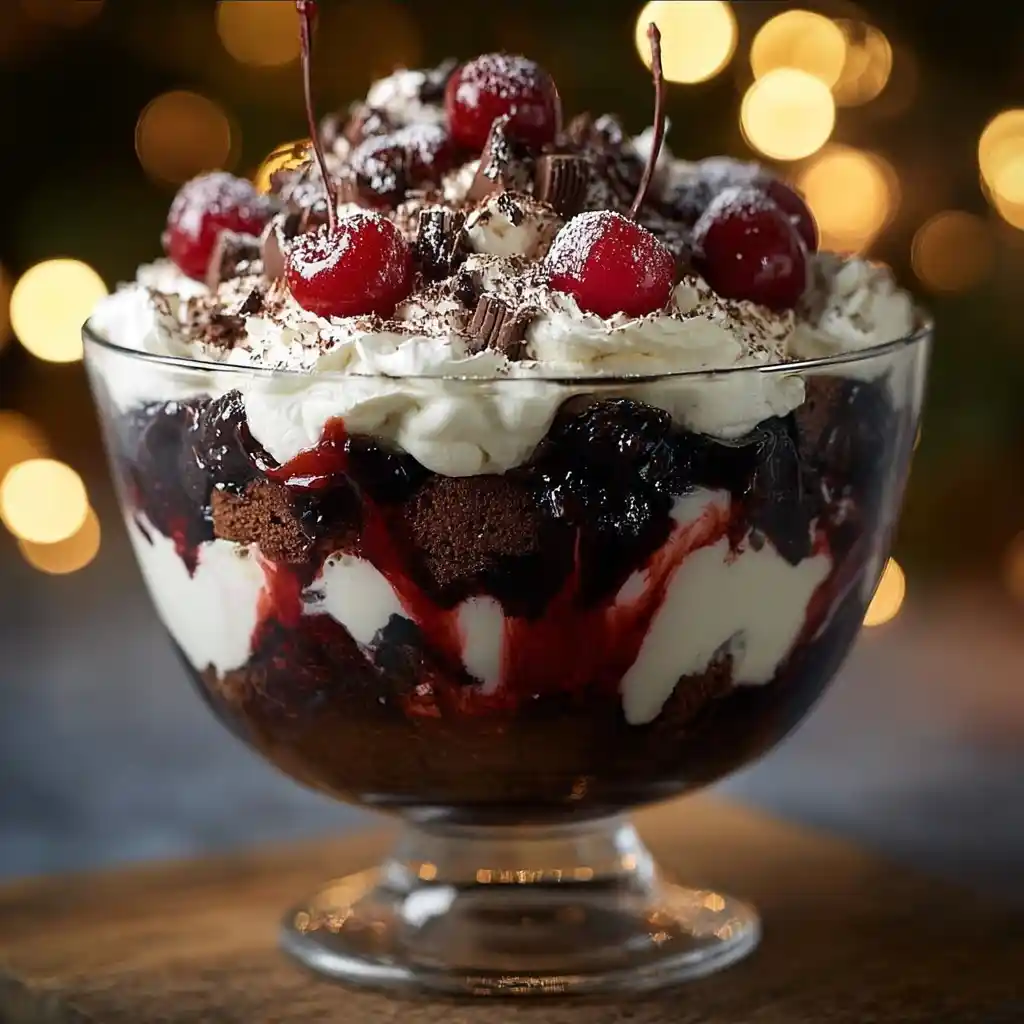 Easy Black Forest Trifle Christmas