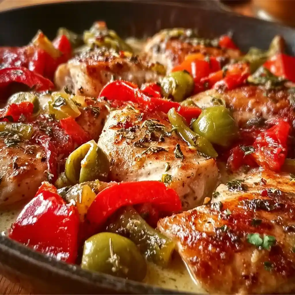 Easy Flavorful Pepperoncini Chicken Skillet in Just 40 Minutes