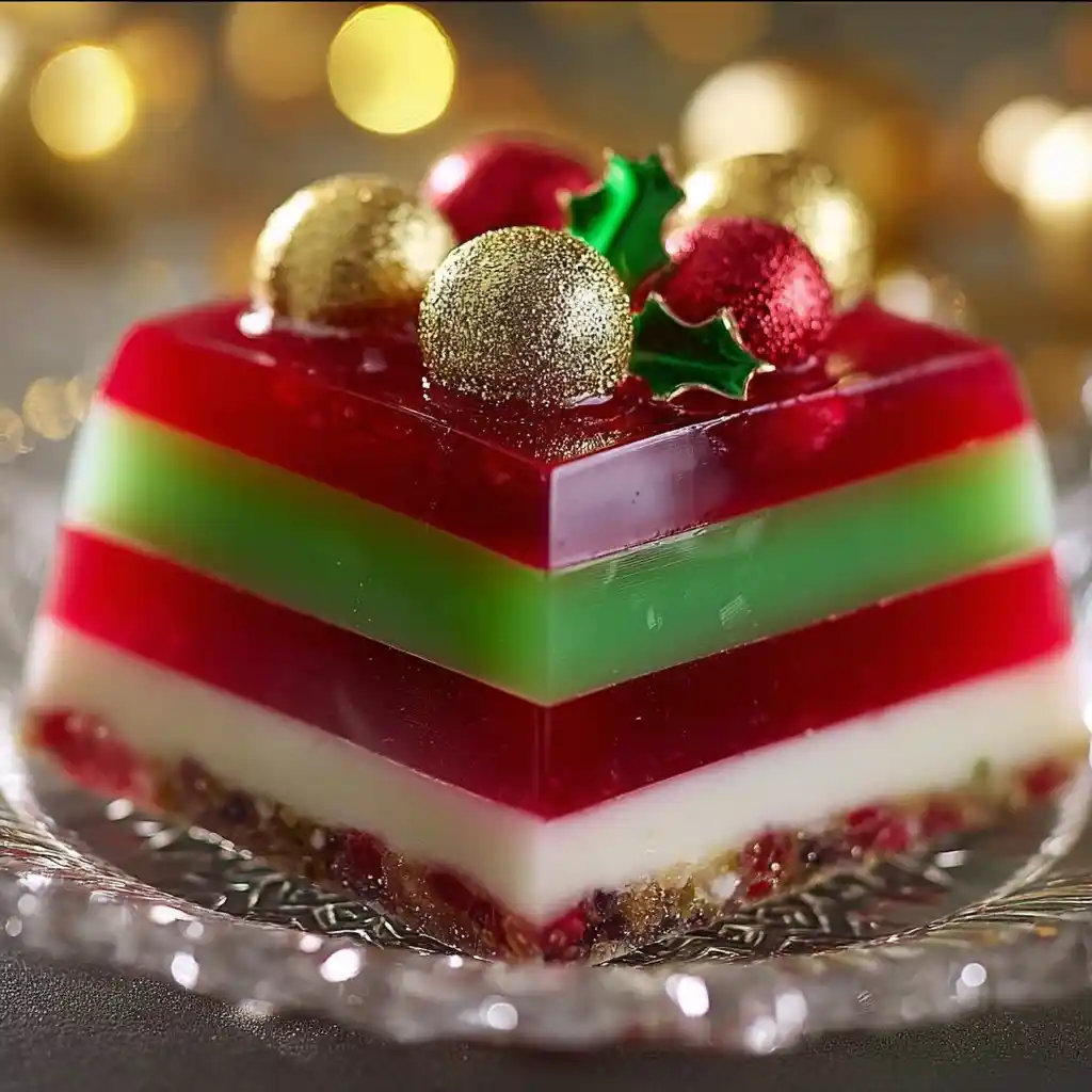 Easy Layered Christmas Jello Recipe