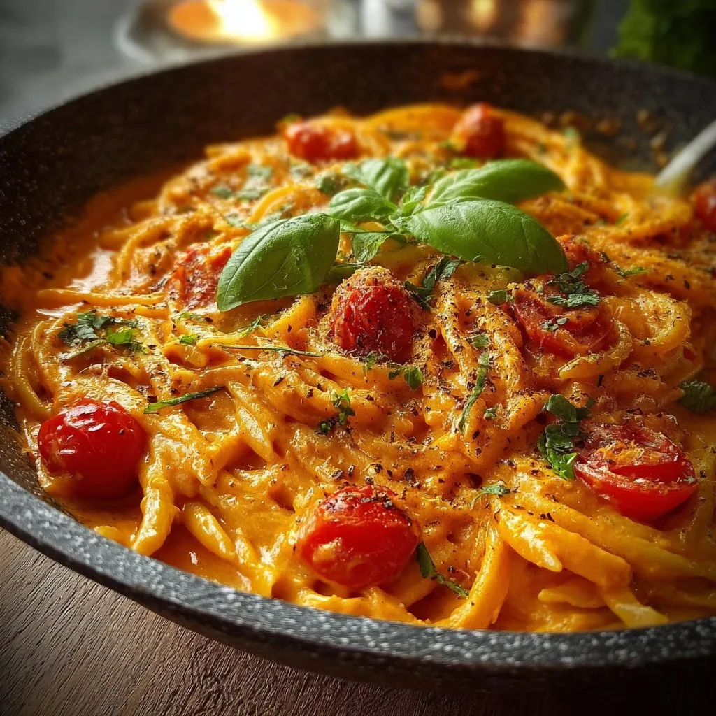 One Pan Creamy Tomato Pasta