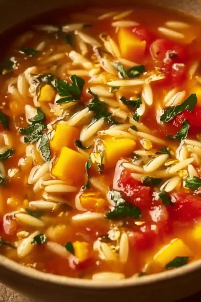 vegetable orzo soup recipe