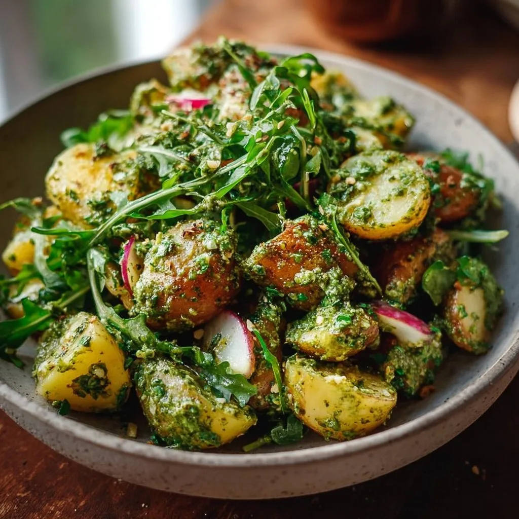 Arugula Pesto Potato Salad
