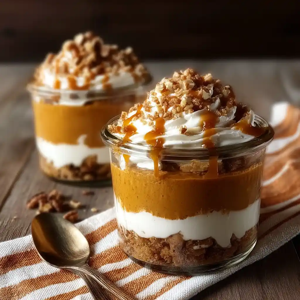Pumpkin Pie Parfaits recipe card