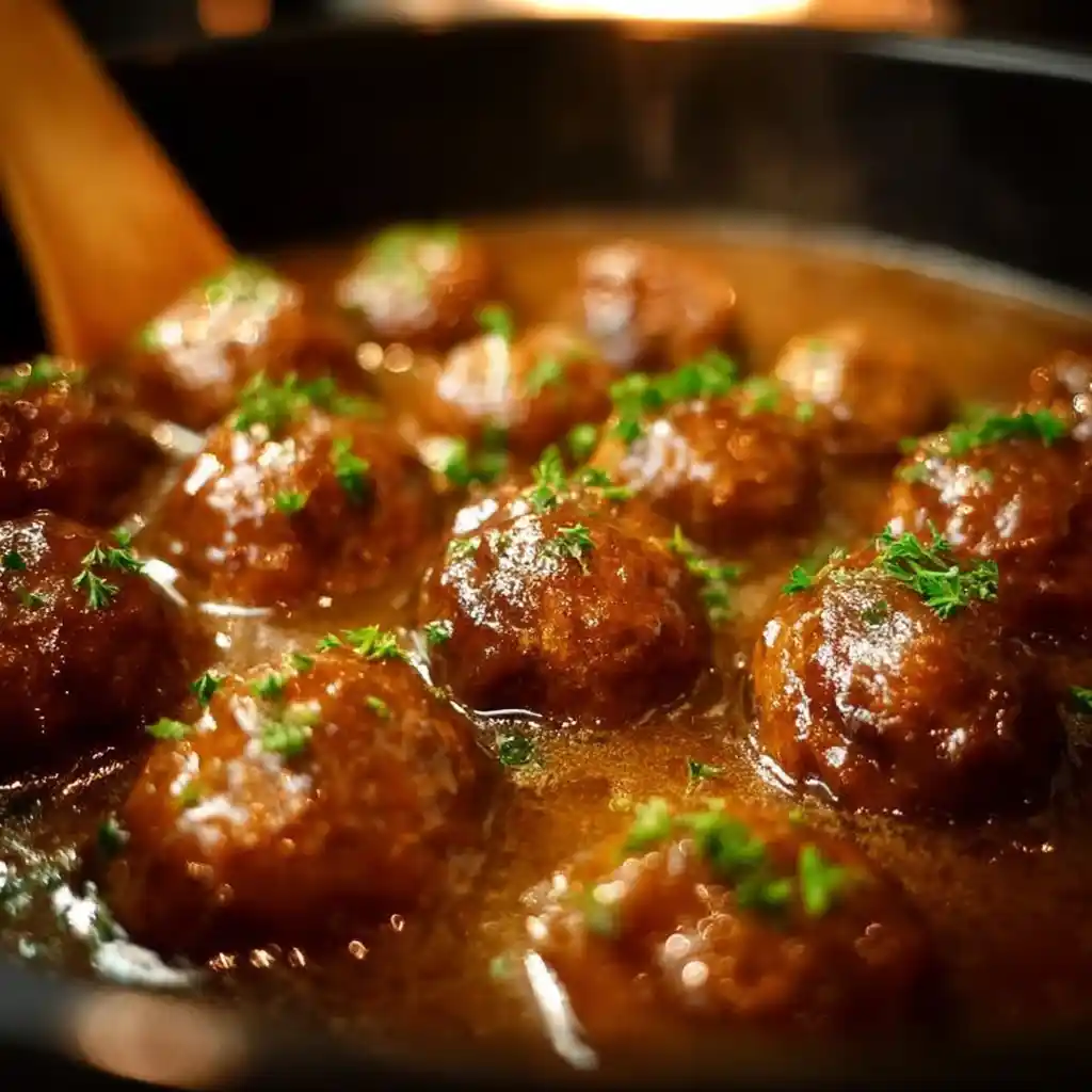 Slow Cooker Meatballs and Gravy quick recipe