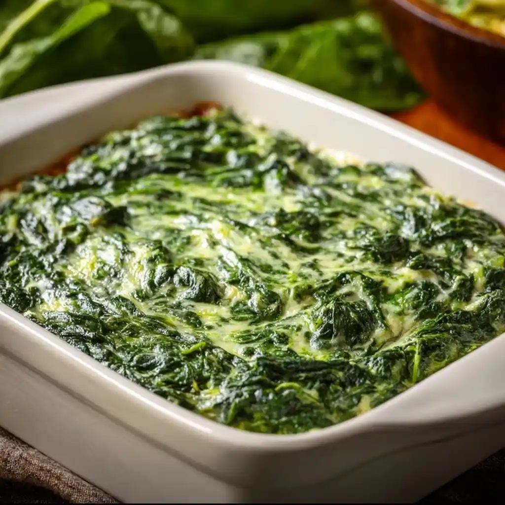Stovetop Creamed Spinach quick recipe