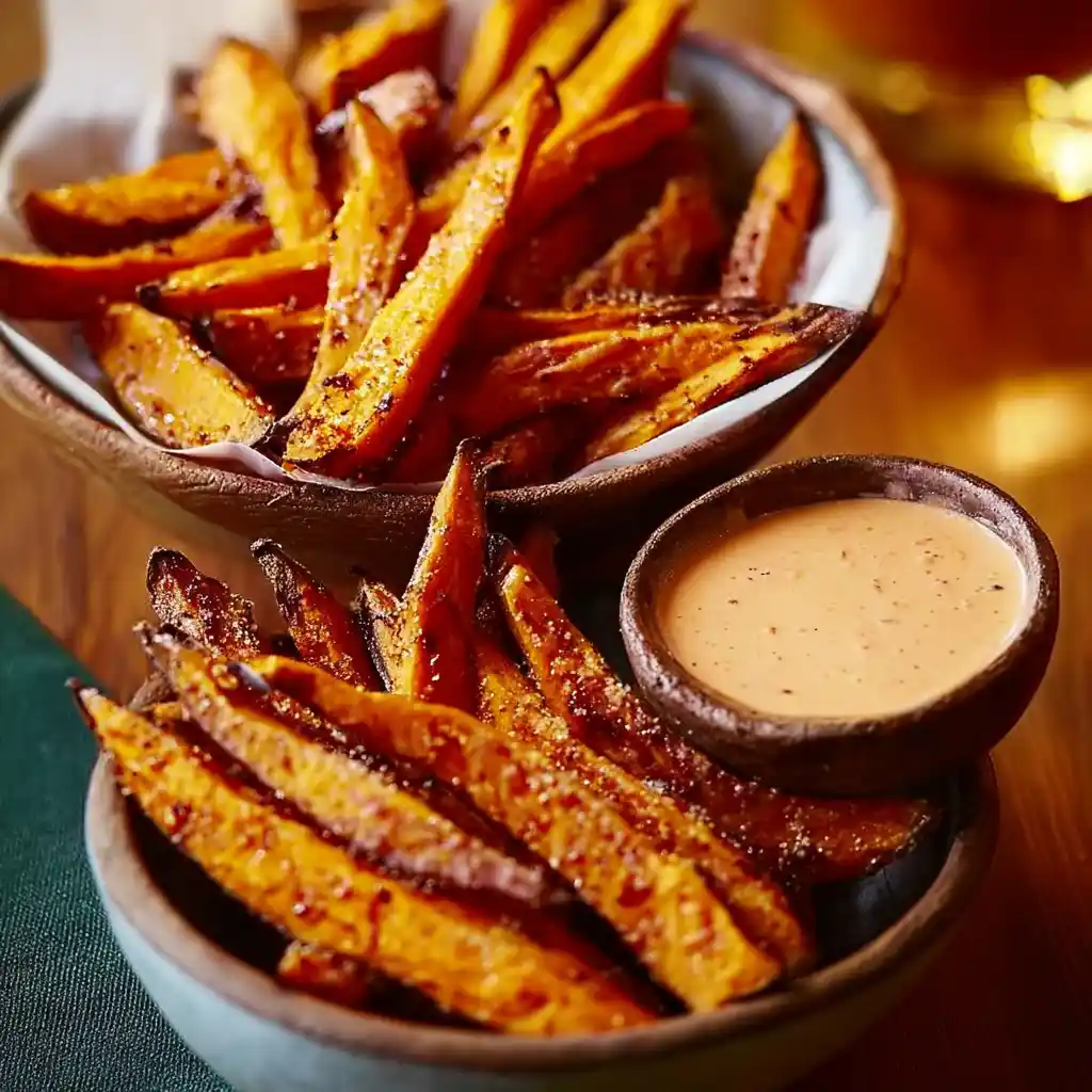 Sweet Potato Fries with Sriracha Dip recipe
