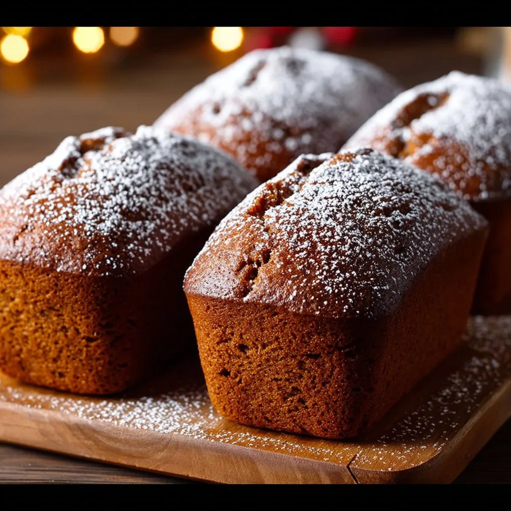 Mini Spiced Gingerbread Loaves