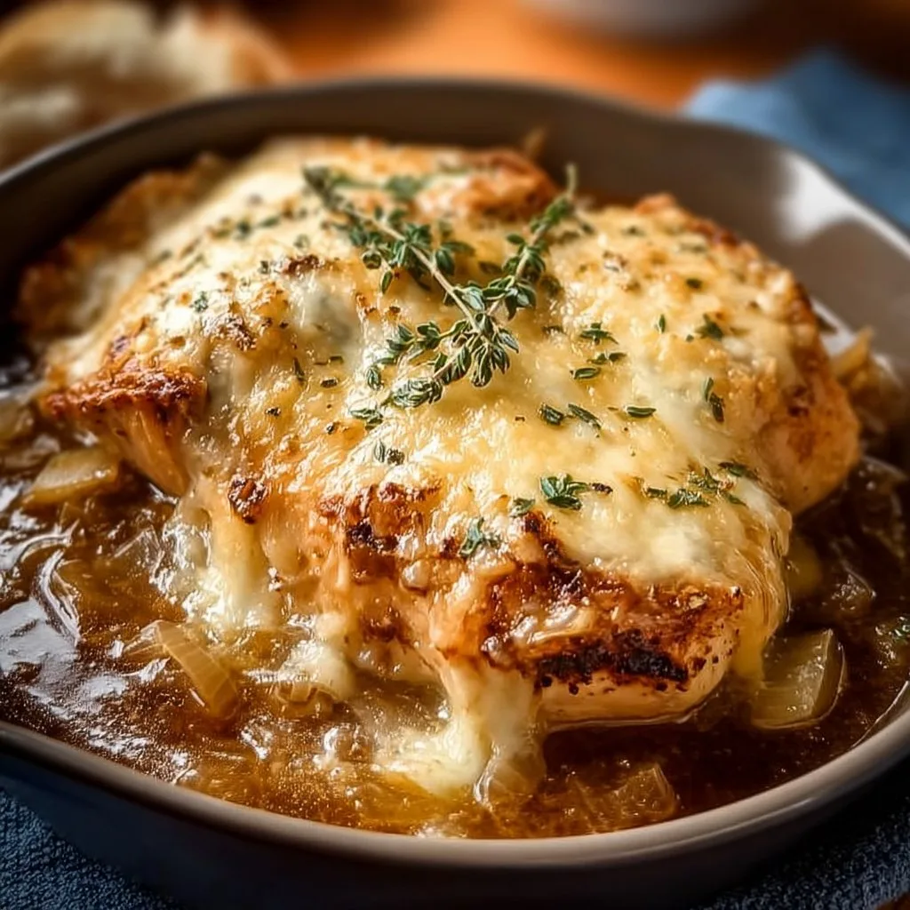 Savory French Onion Chicken Bake for Cozy Family Dinners