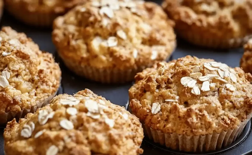 apple and oat muffins