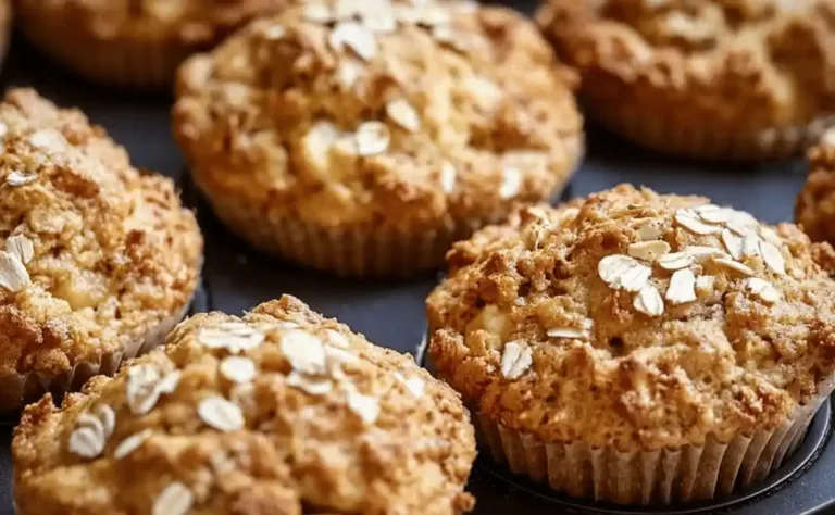 apple and oat muffins