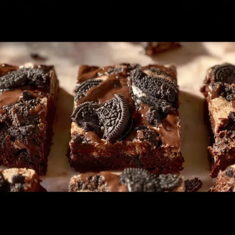 Delicious brownie bottom bars topped with chocolate and nuts