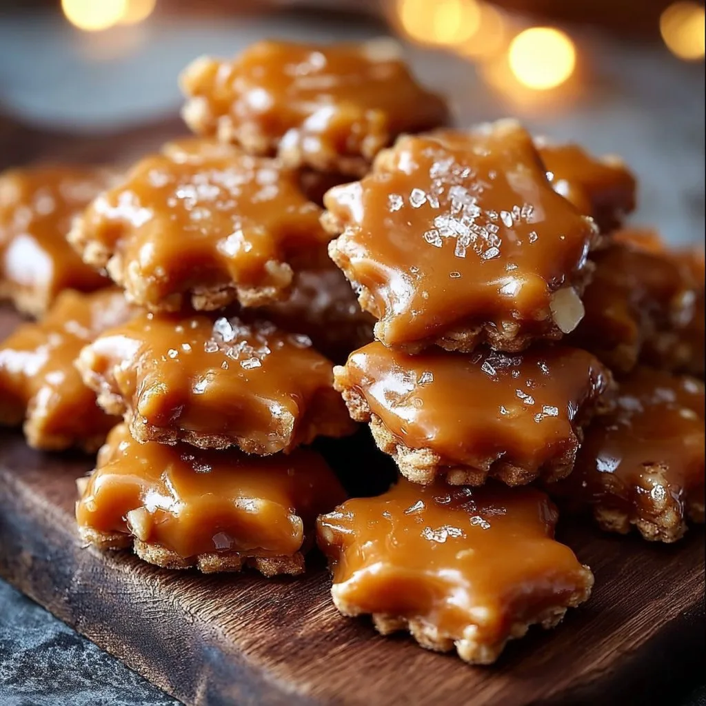 Salted Caramel Cracker Bites