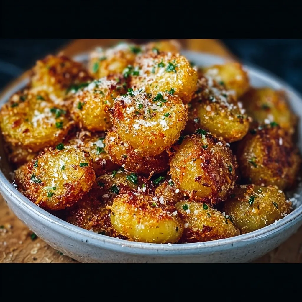 Crispy Parmesan Crusted Baby Potatoes