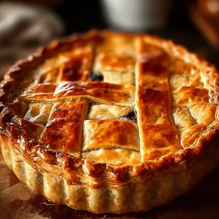 Jamie Oliver's savory chicken pie recipe with flaky crust and hearty filling.