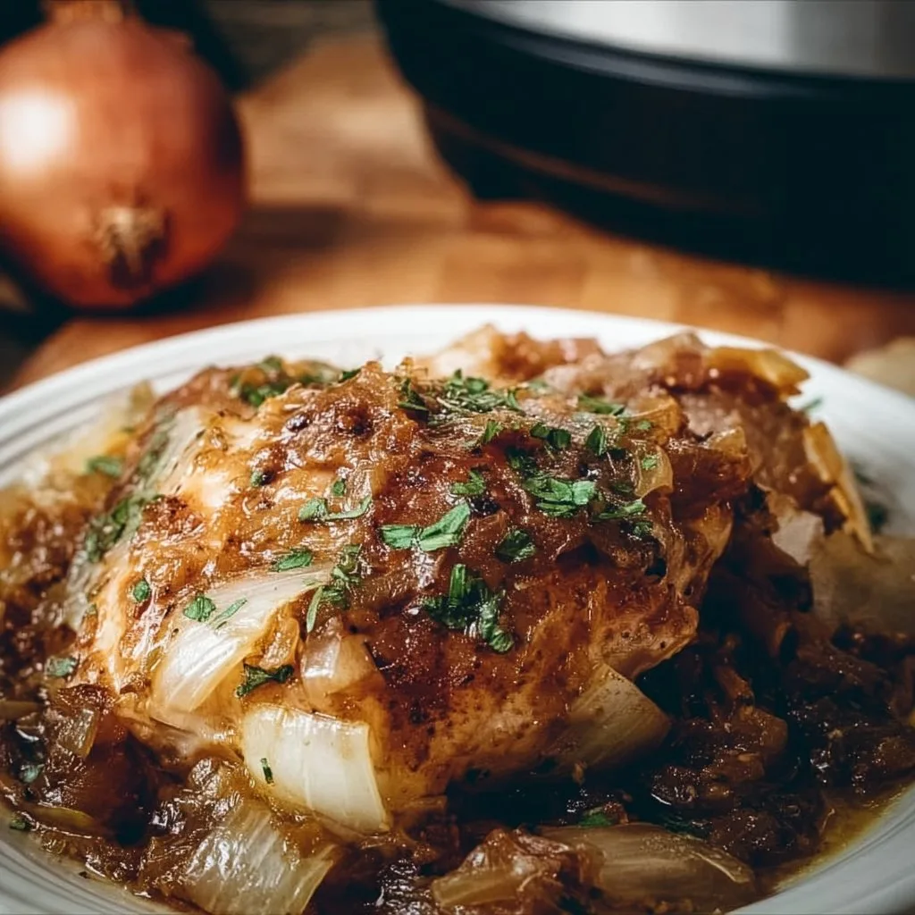 Crock Pot French Onion Chicken