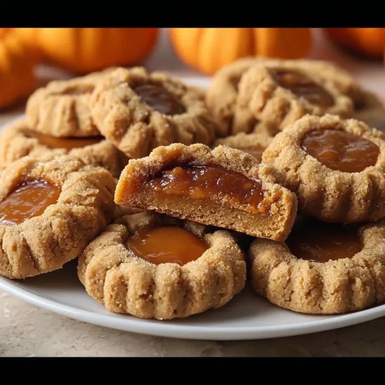 Delicious pumpkin pie cookies with a twist, showcasing fall flavors.