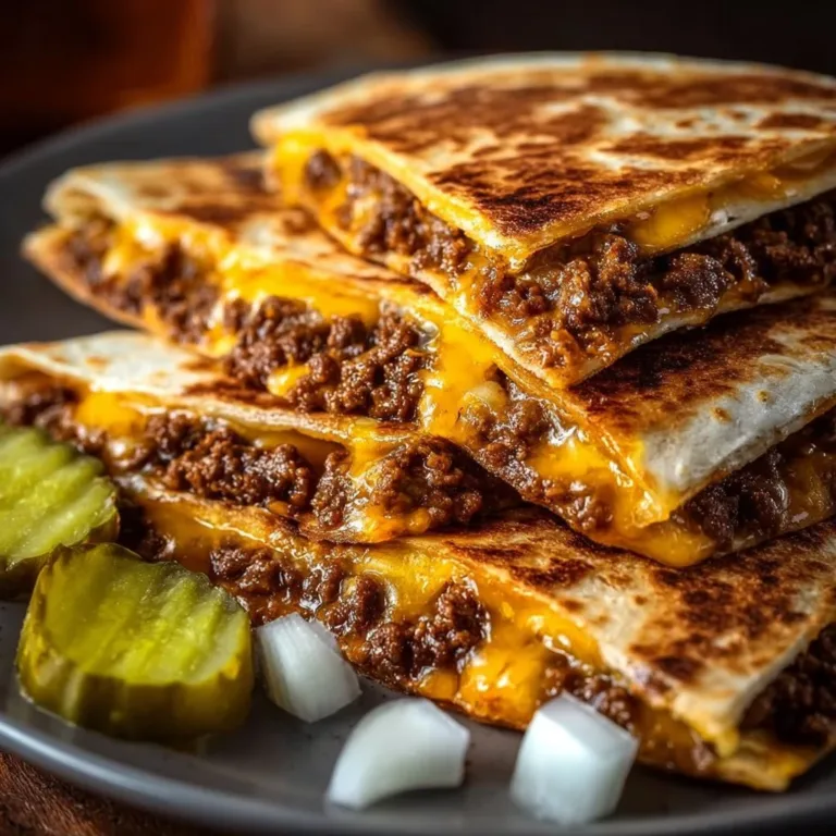 Delicious Smashburger Quesadilla served with toppings and sides.