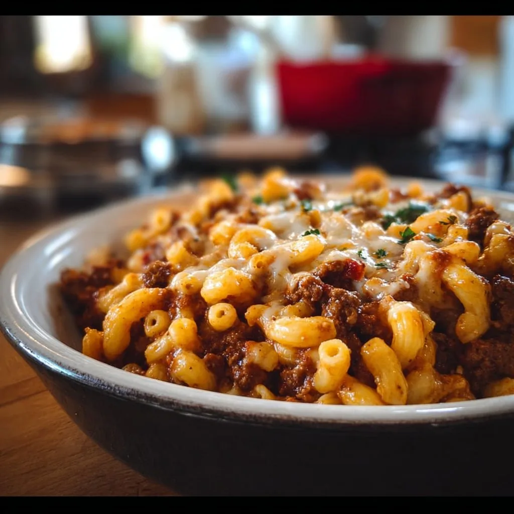 One Pot Chili Mac And Cheese