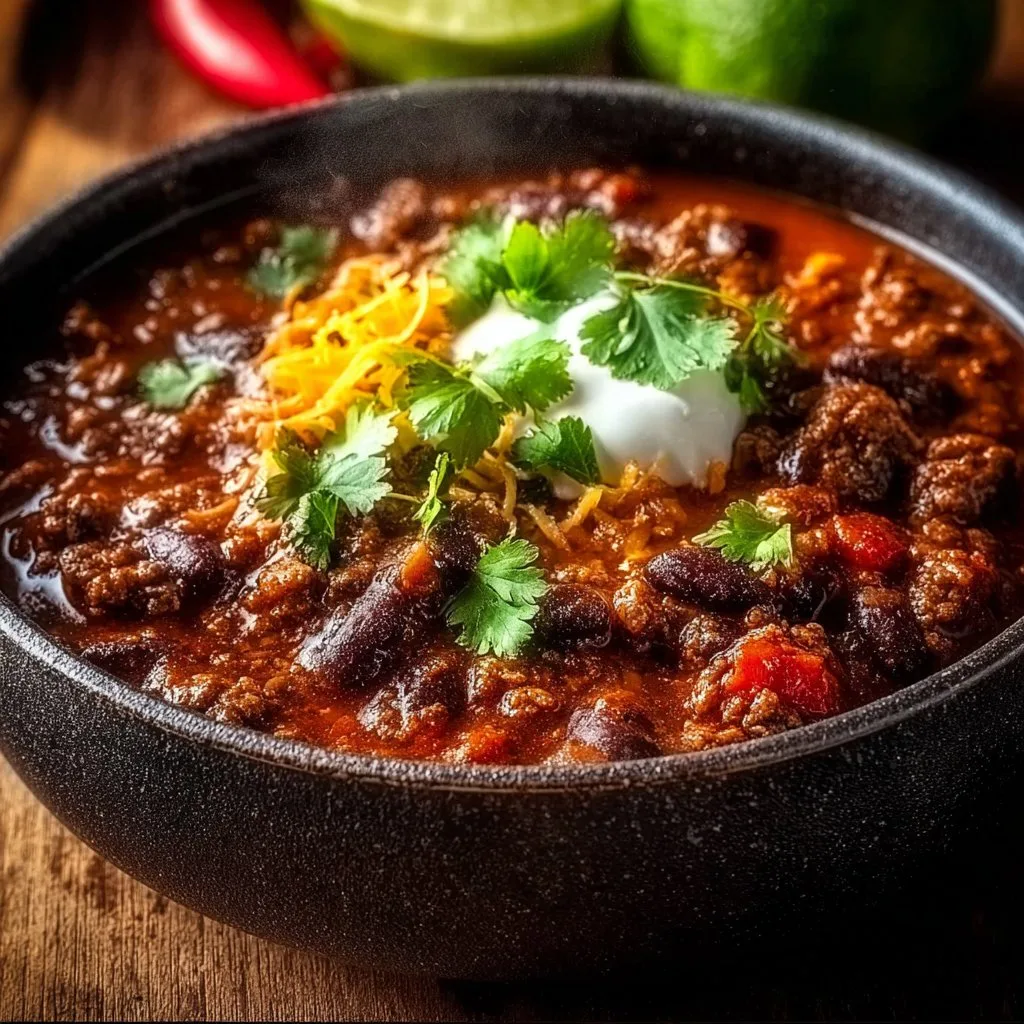 Hearty Spicy Tex-Mex Beef Chili