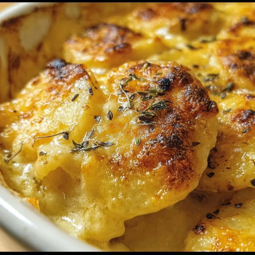 Three-Cheese Au Gratin Potatoes