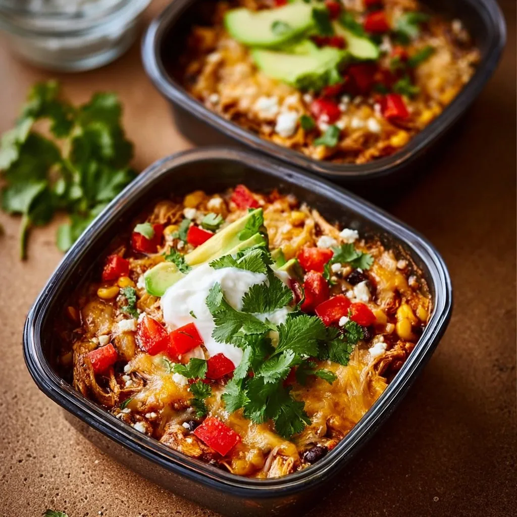 High-Protein Chicken Cottage Cheese Enchilada Bowls You'll Love