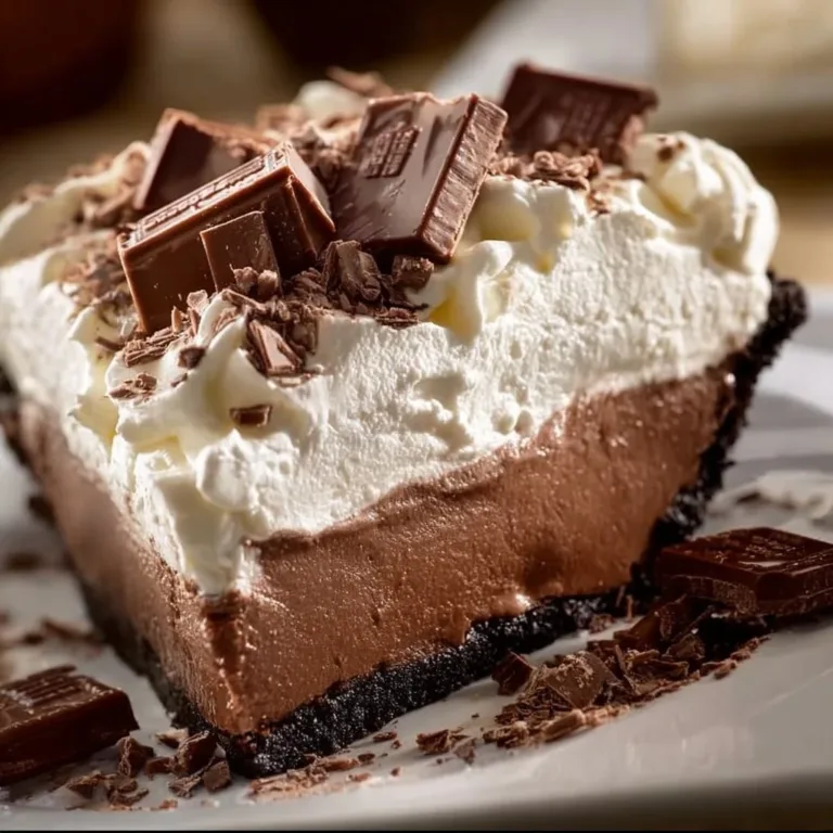 Homemade Burger King Hershey Pie copycat recipe with chocolate topping