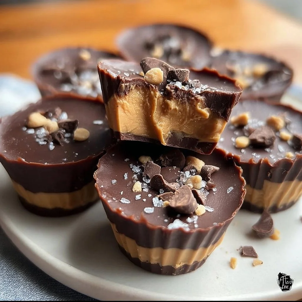 Delicious Chocolate Peanut Butter Fat Bombs ready to enjoy