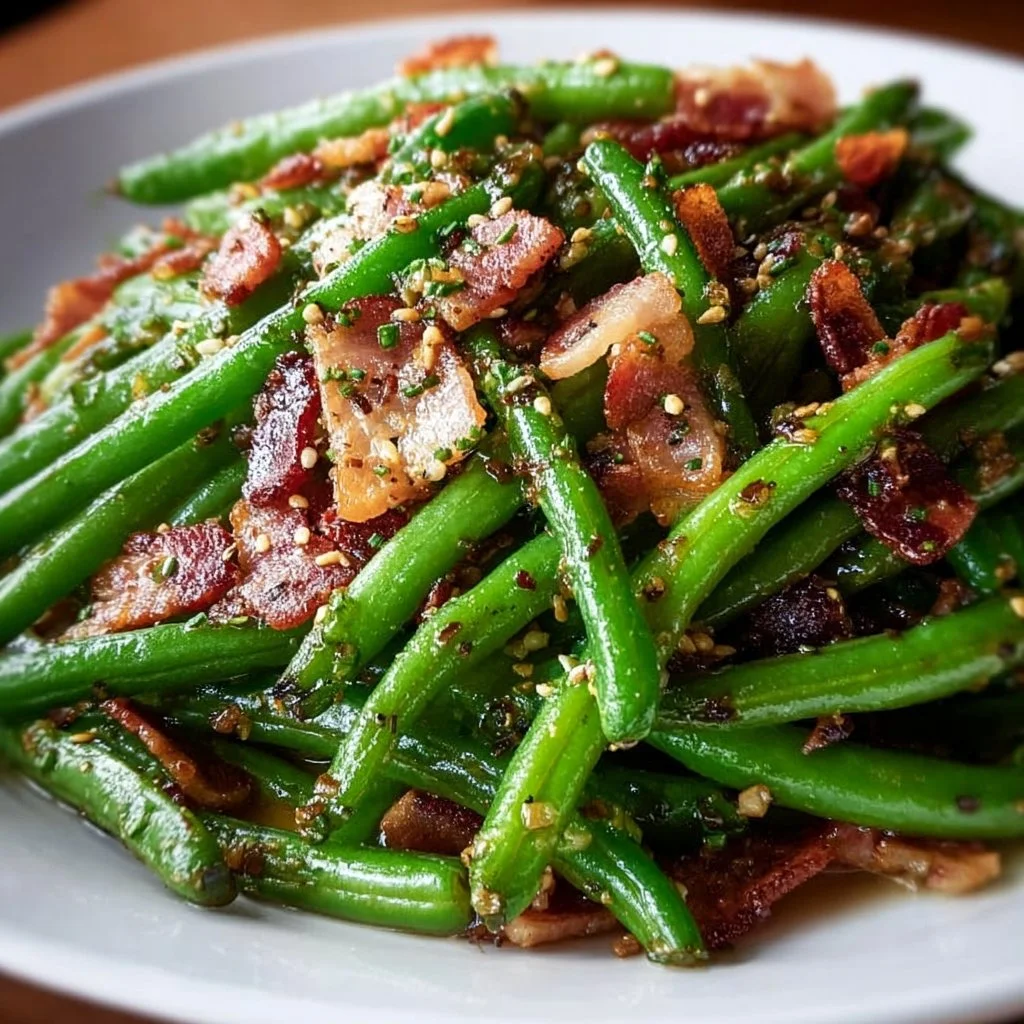 Delicious crack green beans recipe with fresh green beans and savory ingredients.