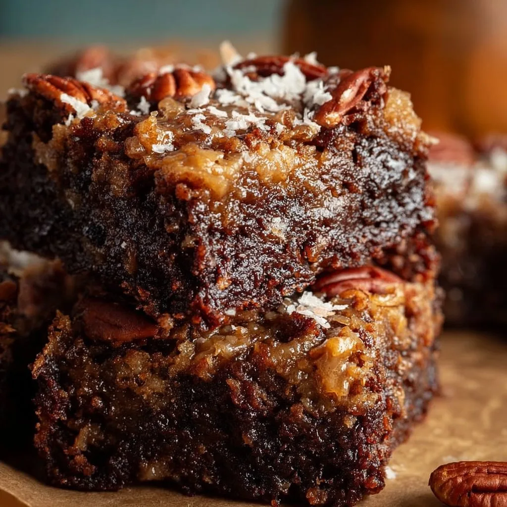 German Chocolate Pecan Brownies